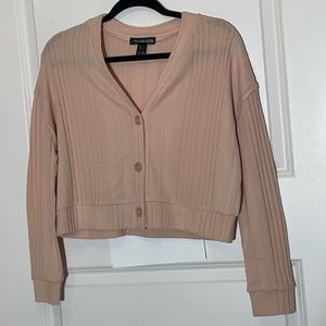 Streetwear Society Pink Crop Cardigan Small